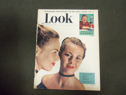 1949 FEBRUARY 1 LOOK MAGAZINE - ALFRED GODFREY - GREAT PHOTOS & ADS - ST 2825