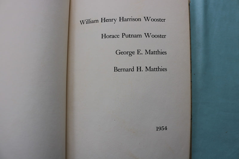 1954 SEYMOUR MANUFACTURING HARDCOVER BOOK -WOOSTER & MATTHIES - KD 9727