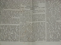 1847 AUGUST 14 MASSACHUSETTS PLOUGHMAN NEWSPAPER - CAMBRIDGE TELESCOPE - NP 5148