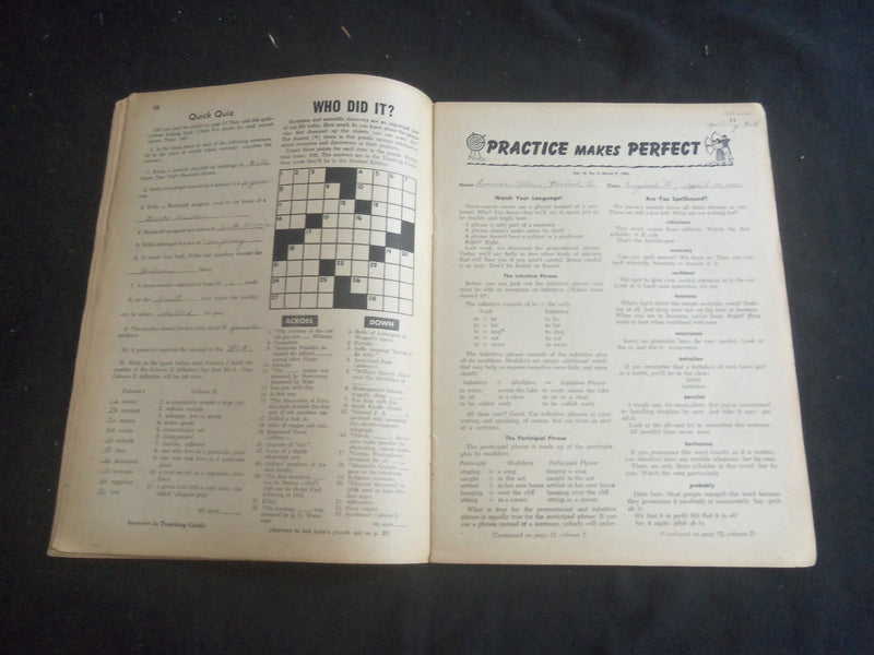 1955 MARCH 9 PRACTICAL ENGLISH MAGAZINE- CAROL HEISS COVER - B 5536P