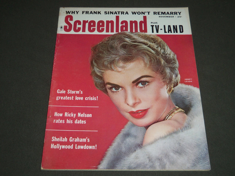 1958 NOVEMBER SCREENLAND PLUS TV-LAND MAGAZINE - JANET LEIGH COVER - ST 4839