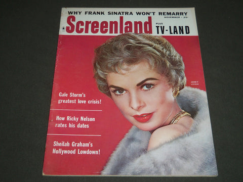 1958 NOVEMBER SCREENLAND PLUS TV-LAND MAGAZINE - JANET LEIGH COVER - ST 4839