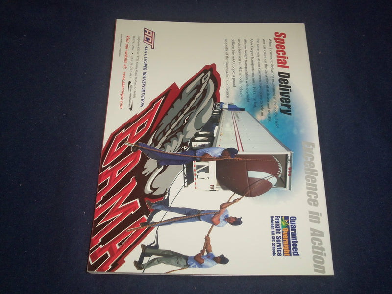 2003 SEP 27 UNIVERSITY OF ALABAMA VS UNIV. ARKANSAS FOOTBALL PROGRAM - ST 4879C