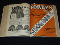 1928 JANUARY 1-JUNE 15 FORBES MAGAZINE BOUND VOLUME - NICE ADS - R 10H