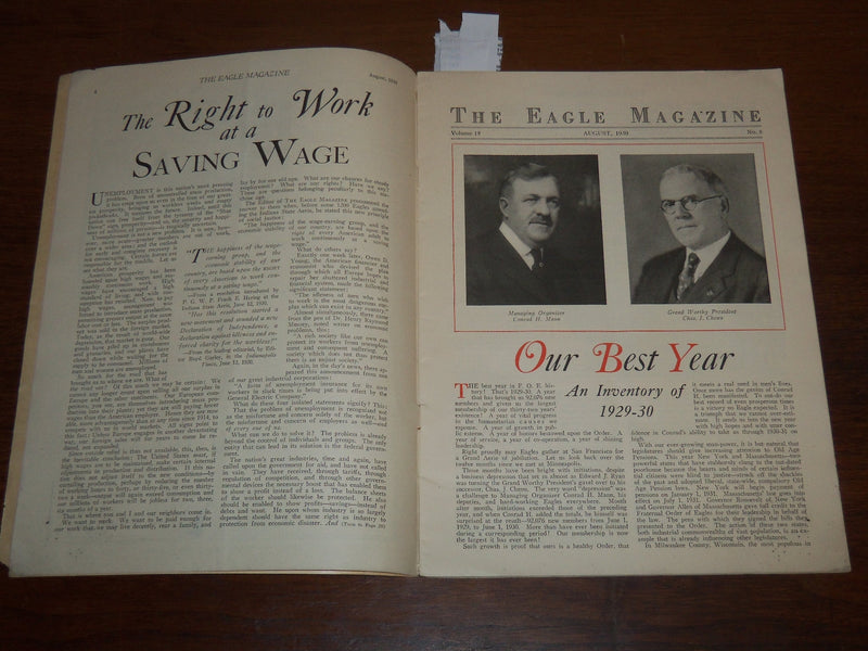 1930 AUGUST THE EAGLE MAGAZINE - GELETT BURGESS - BABE HERMAN - K 1263