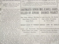 1920 JUNE 17 NEW YORK TIMES - DARTMOUTH SENIOR KILLED BY JUNIOR - NT 9129