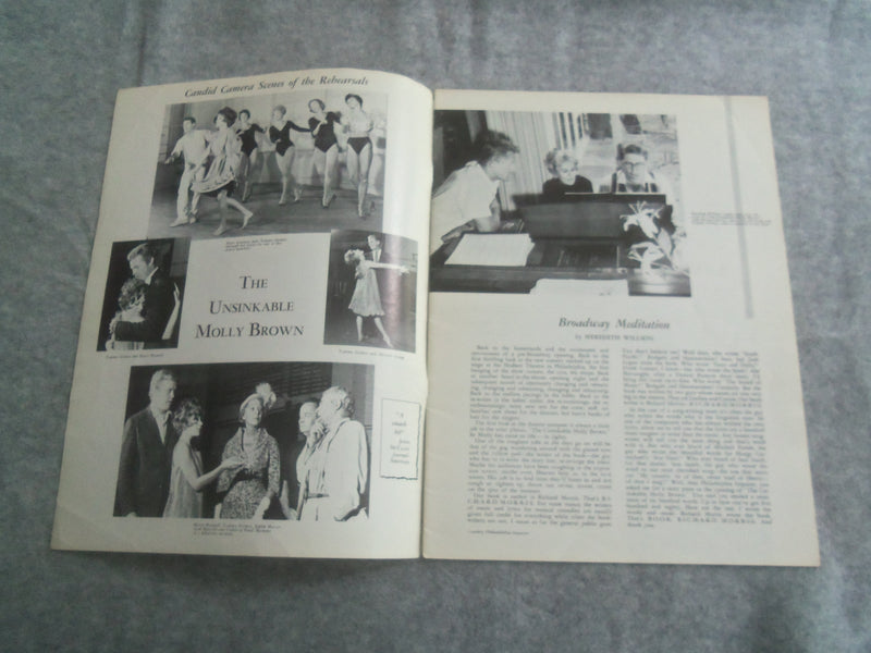 1960 THE UNSINKABLE MOLLY BROWN BROADWAY PROGRAM - TAMMY GRIMES - J 7636