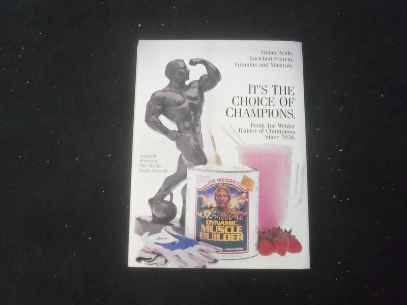 1986 NOVEMBER MUSCLE & FITNESS MAGAZINE - YOUR BODY - AMINO ACIDS - SP 1522E
