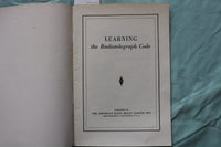 1951-1963 LEARNING THE RADIOTELEGRAPH CODE - LOT OF 2 - SOFTCOVER BOOKS - K 3264