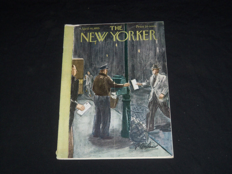 1955 APRIL 16 THE NEW YORKER MAGAZINE - ILLUSTRATED COVER - NY 510