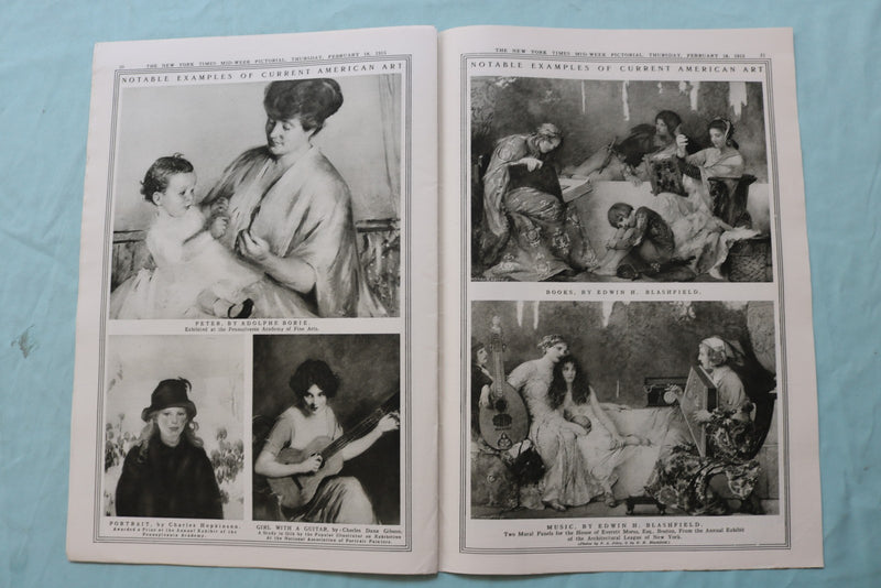 1915 FEB 18 NEW YORK TIMES MID-WEEK PICTORIAL - BLACK WATCH REGIMENT - NP 9128