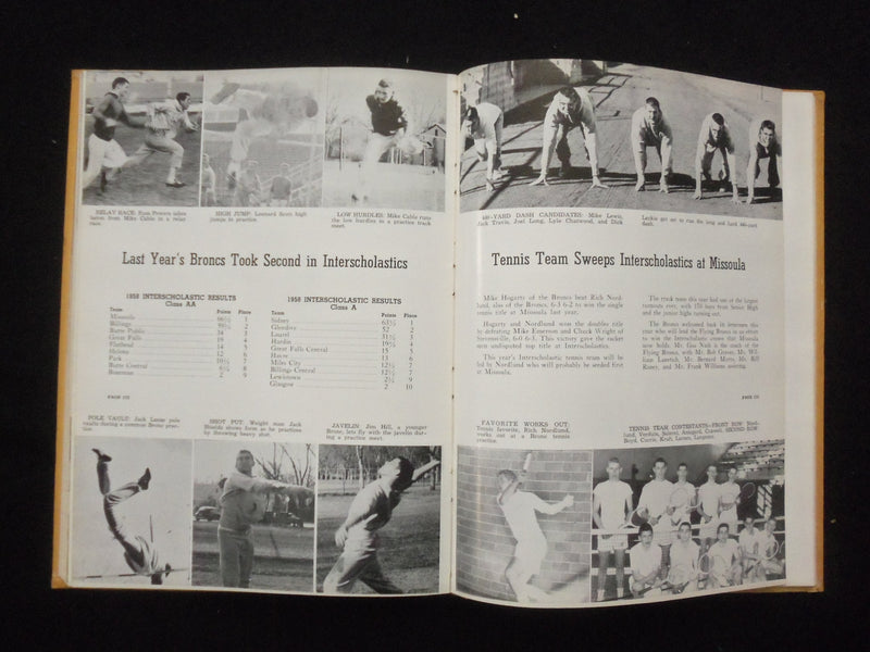1959 THE KYOTE BILLINGS SENIOR HIGH SCHOOL YEARBOOK - BILLINGS, MONTANA- YB 3339
