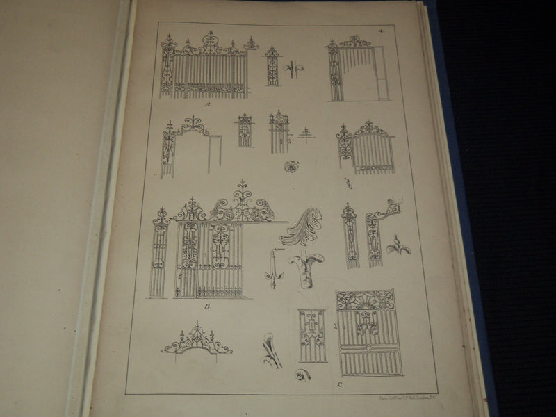 1879 EXAMPLES OF DECORATIVE WROUGHT IRONWORK 17TH & 18TH CENTURIES - #34