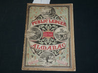 1890 PUBLIC LEDGER ALMANAC - 21ST ANNUAL - JOHNSTOWN DISASTER - J 5952
