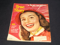 1952 APRIL TRUE STORY MAGAZINE - NICE FASHION FRONT COVER - E 15093
