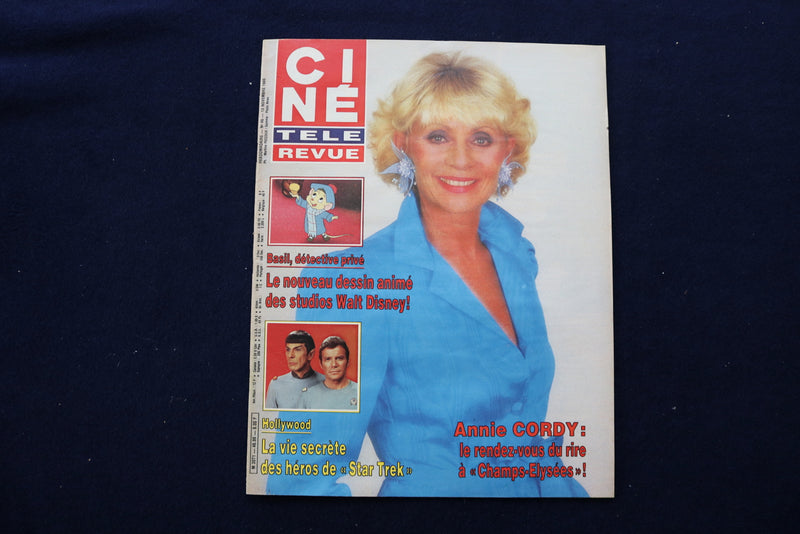 1986 NOVEMBER 13 CINE TELE REVUE MAGAZINE - ANNIE CORDY COVER - E 11996