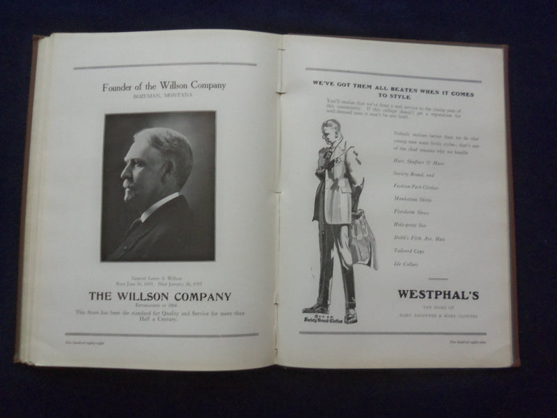 1921 MONTANAN MONTANA STATE UNIVERSITY YEARBOOK - BOZEMAN, MONTANA - YB 3083