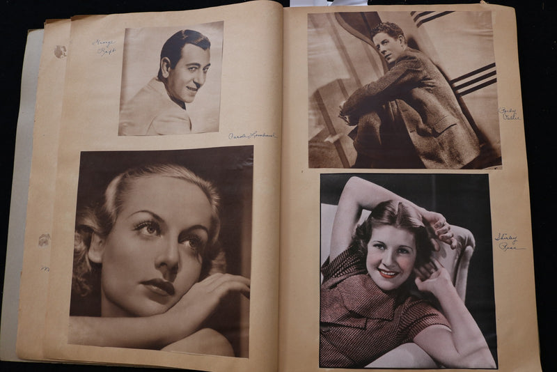 1930'S HOLLYWOOD SCRAPBOOK - JEAN HARLOW - GARY COOPER - E 24949