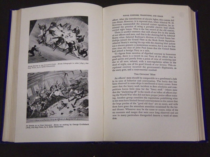 1939 NAVAL CUSTOMS TRADITIONS AND USAGE BY LELAND LOVETTE BOOK - KD 3486S