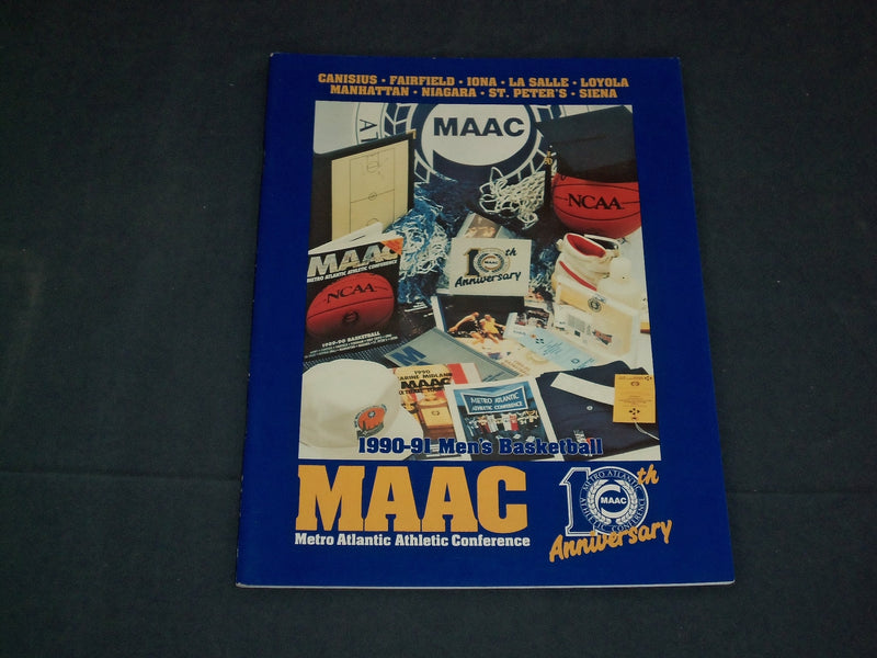 1990-1991 METRO ATLANTIC ATHLETIC CONFERENCE MEN'S BASKETBALL GUIDE - J 3866