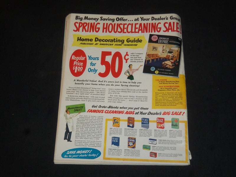1950 APRIL THE AMERICAN HOME MAGAZINE - NICE COVER, STORIES & PHOTOS - SP 7121