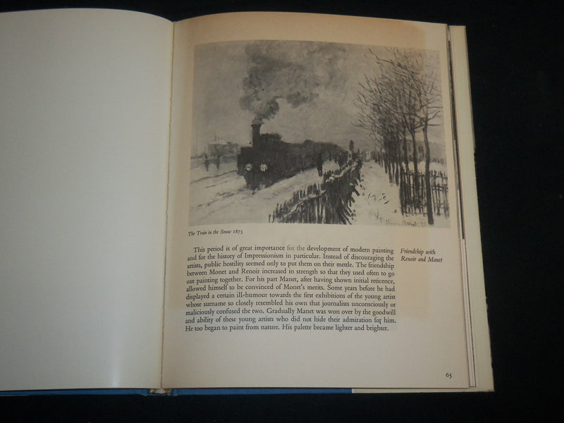 1966 MONET AND HIS WORLD HARDCOVER BOOK BY RAYMOND COGNIAT - KD 6742