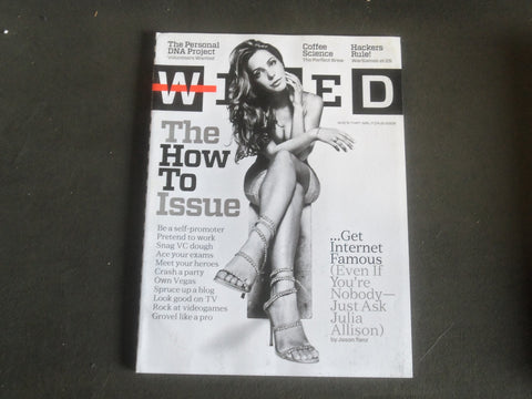 2008 AUGUST WIRED MAGAZINE - THE HOW TO ISSUE COVER - B 5340S