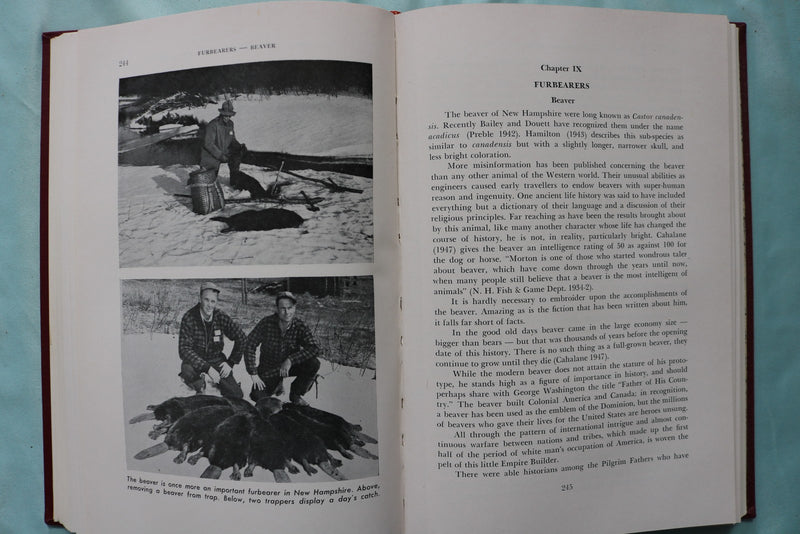 1957 NEW HAMPSHIRE GAME AND FURBEARERS REPORT BY HELENETTE SILVER - KD 9723