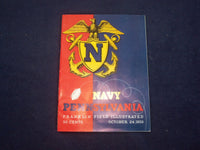 1959 OCTOBER 24 NAVY VS. PENNSYLVANIA FOOTBALL PROGRAM - NICE PHOTOS - J 9459