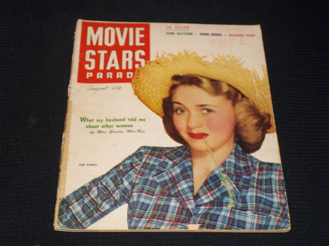 1950 AUGUST MOVIE STARS PARADE MAGAZINE - JANE POWELL COVER - E 13903