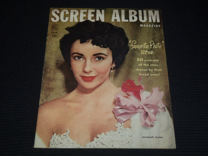 1952-1953 WINTER SCREEN ALBUM MAGAZINE - ELIZABETH TAYLOR COVER - E 12419