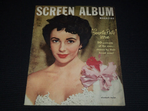 1952-1953 WINTER SCREEN ALBUM MAGAZINE - ELIZABETH TAYLOR COVER - E 12419