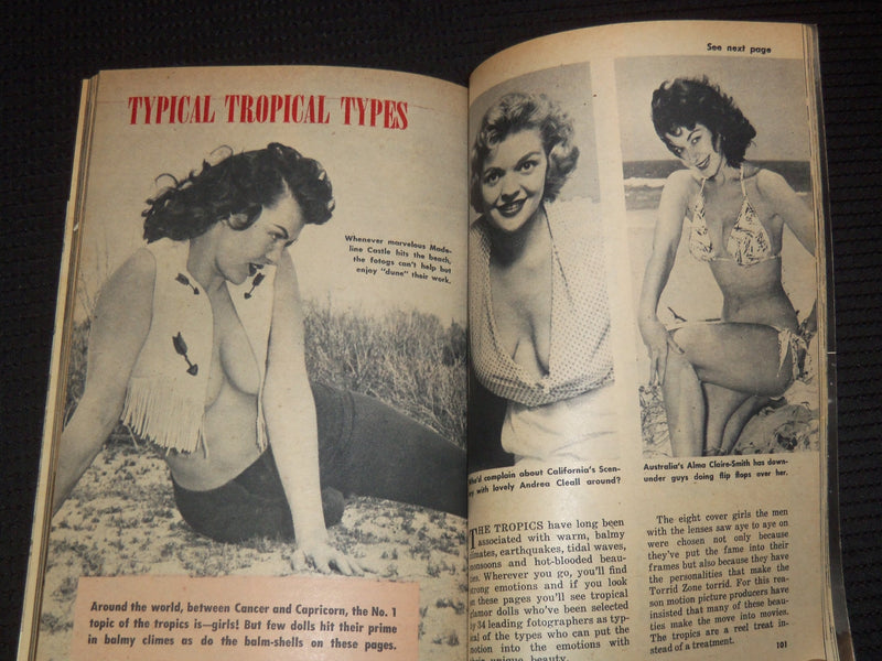1958 JULY VUE AMERICA'S PHOTO DIGEST MAGAZINE - LYNN SHAW COVER - K 1023