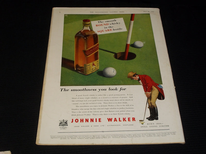 1955 MAY 28 ILLUSTRATED LONDON NEWS MAGAZINE NICE COVERS & ADS - E 4245