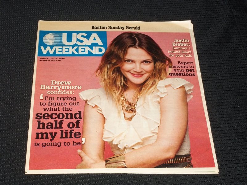 2010 AUGUST 20 BOSTON SUNDAY HERALD USA MAGAZINE - DREW BARRYMORE - E 4941