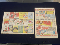 1930'S-1940 COLOR COMICS FULL PAGE ADS - LOT OF 68 - NP 5270
