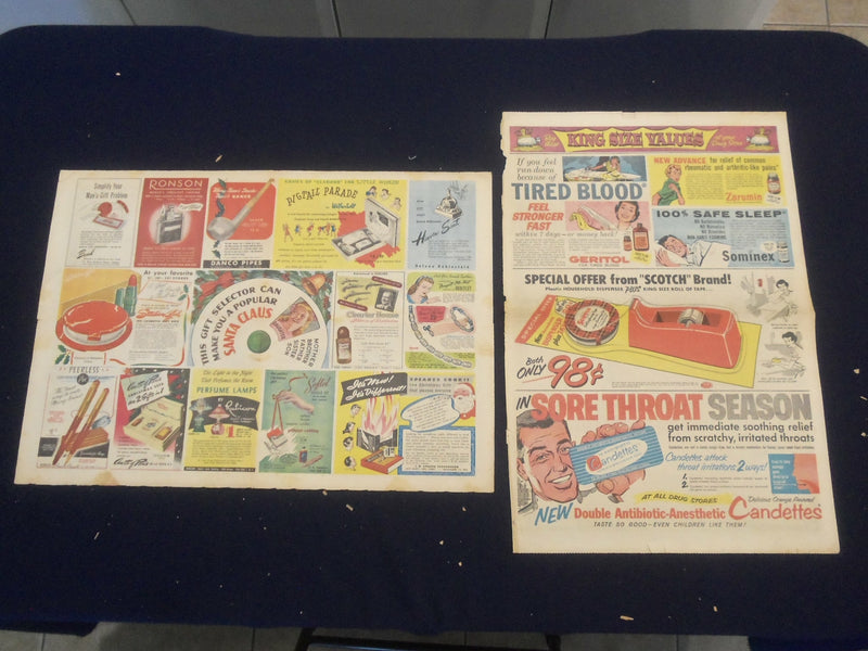 1930'S-1940 COLOR COMICS FULL PAGE ADS - LOT OF 68 - NP 5270
