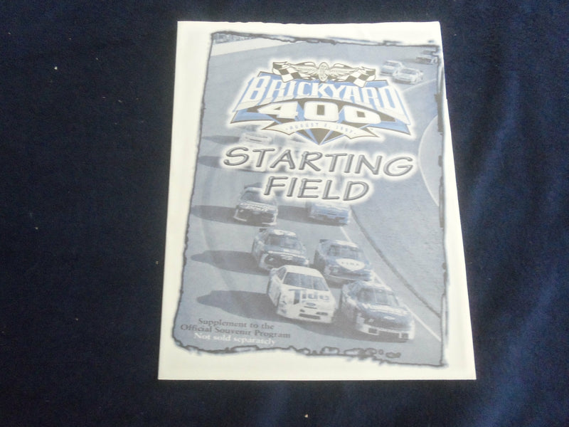 1997 AUGUST 2 BRICKYARD 400 RACING PROGRAM - GREAT PHOTOS - SP 3744O