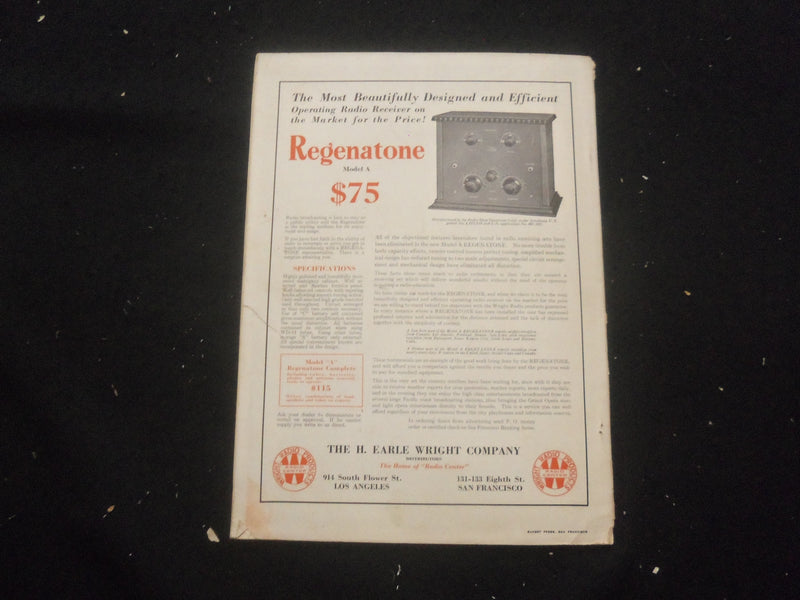 1923 MAY RADIO MAGAZINE - THE D.X. BRINGER-IN - B 434B