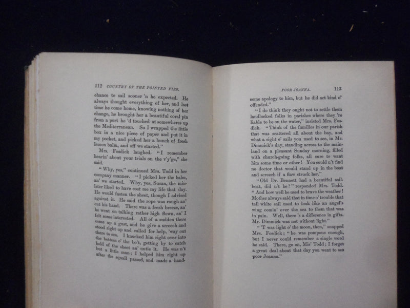 1927 THE COUNTRY OF THE POINTED FIRS HARDCOVER BOOK BY SARAH JEWETT - KD 8365