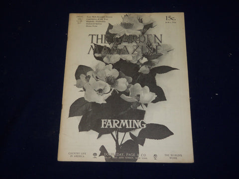 1908 JULY THE GARDEN MAGAZINE - NICE ILLUSTRATED COVER - SP 9829