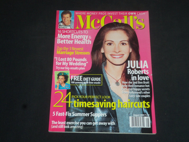 2000 AUGUST MCCALL'S MAGAZINE - JULIA ROBERTS COVER - SP 7301