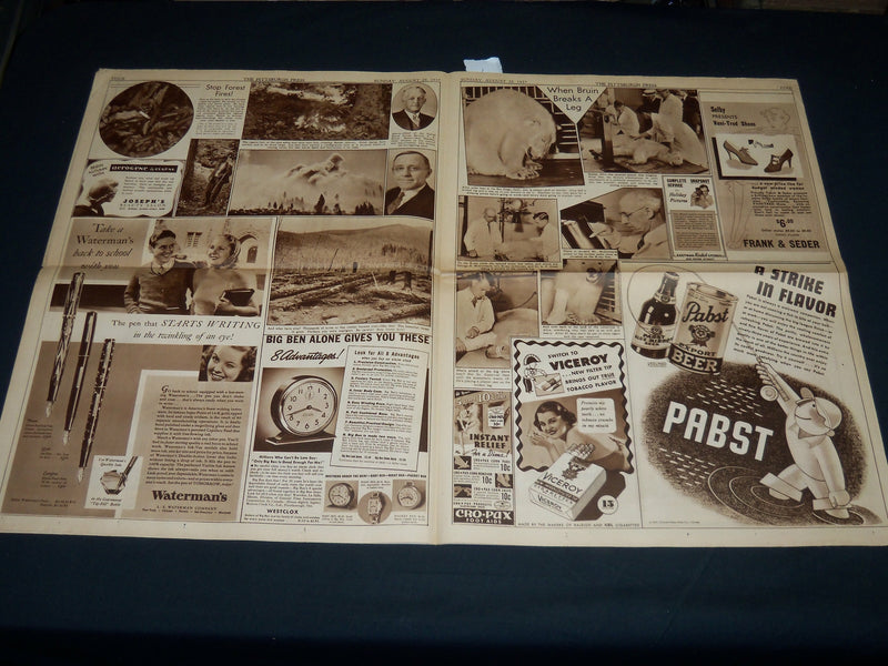 1937 AUG 29 THE PITTSBURGH PRESS SUNDAY ROTO SECTION - HAGERMAN PEAK - NP 4533