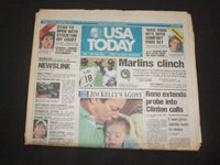1997 OCTOBER 15 USA TODAY NEWSPAPER - RENO EXTENDS PROBE CLINTON CALLS - NP 7879