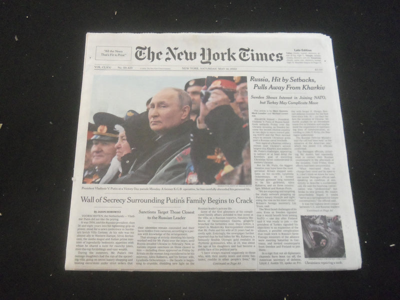 2022 MAY 14 NEW YORK TIMES - RUSSIA, HIT BY SETBACKS, PULLS AWAY FROM KHARKIV