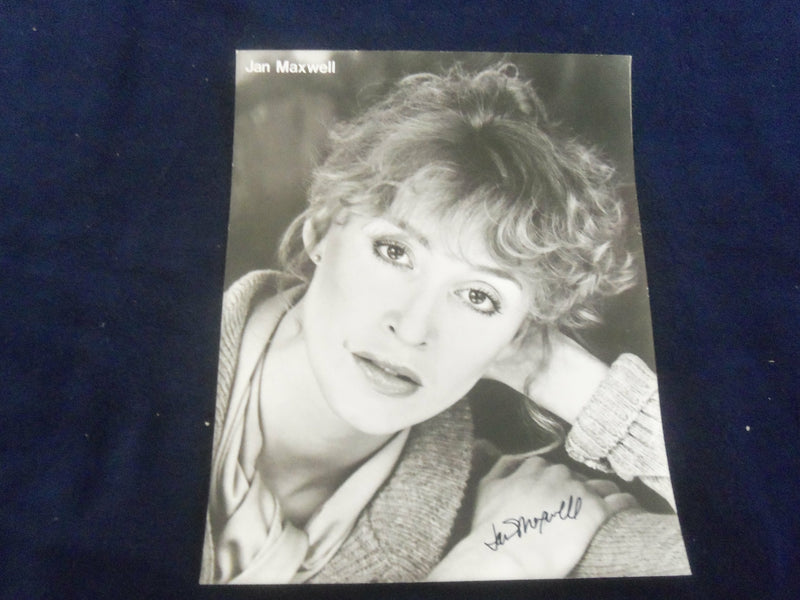 JAN MAXWELL 8x10 AUTOGRAPHED PHOTOGRAPH