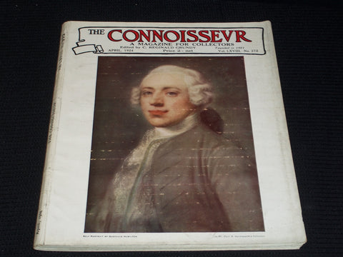 1924 APRIL THE CONNOISSEUR MAGAZINE - GUSTAVUS HAMILTON FRONT COVER - E 5506