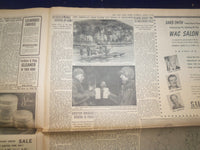 1945 APRIL 3 NEW YORK TIMES - BRITISH SWEEP MENACES FOE IN HOLLAND - NP 6684