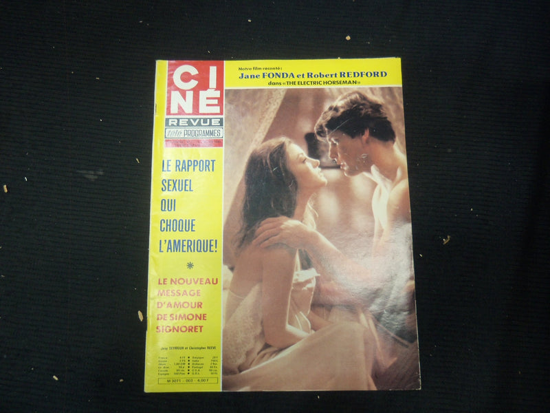 1980 JANUARY 17 CINE REVUE FRENCH MAGAZINE - JANE FONA & REDFORD COVER - E 24772