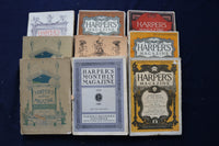 1894-1920 HARPER'S MONTHLY MAGAZINE - LOT OF 9 - O 3491
